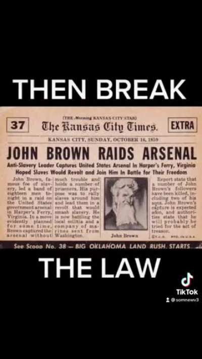 Here&rsquo;s my Tiktok to commemorate the last day of John Brown&rsquo;s Raid