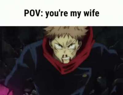lovingly headbutts wife