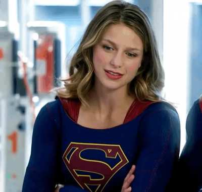 Kara can’t help eye your bulge during the League meeting... [Melissa Benoist]