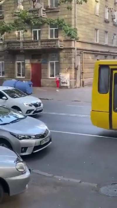 HMB while I stop traffic naked