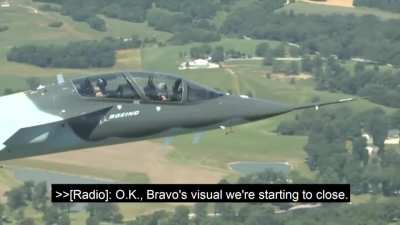 Боинг Ред Хок ("T-X", или "T-7A") - испытания в перевёрнутом виде с ускорением