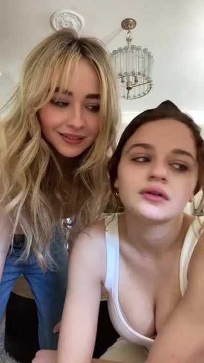 Joey King with Sabrina Carpenter