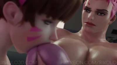 D.va gets creampied by Futa Zarya (Rikolo) [Overwatch]