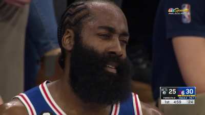 [Highlight] Harden gets tech'd up for throwing the ball off the stanchion