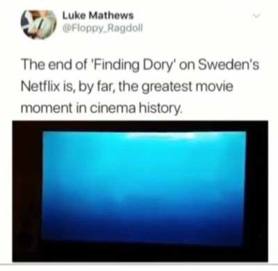 The swedish ending in Finding Dory