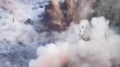 Compilation of Ukrainian high explosives FPV drones demolishing RU positions