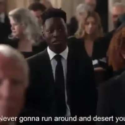 In a funeral