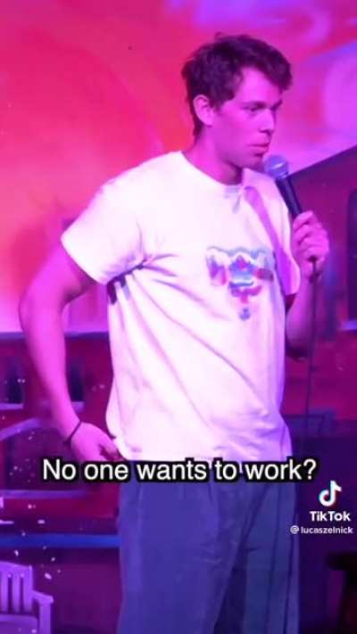 Comedian vs Rich Lady "nObOdY wAnTs To WoRk AnYmOrE!"