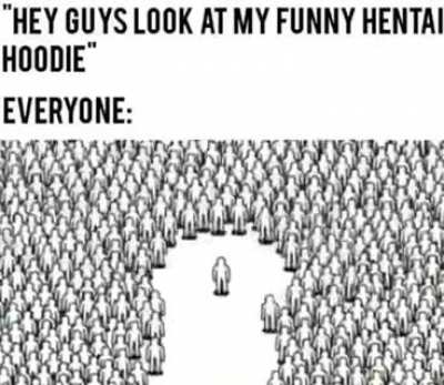 crowd getting away from poor little guy