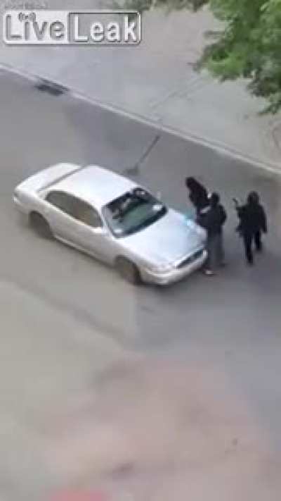 Another video of "peaceful BLM protesters" attacking motorist... with happy ending...
