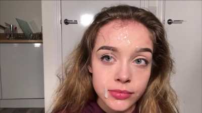 Hot Girl Gets a Facial