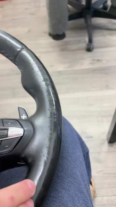 Is this steering wheel wear fixable