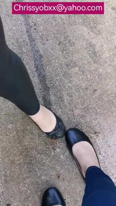 POV ballet flats crush snails 