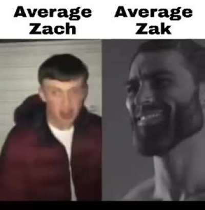 Zach < Zak.
