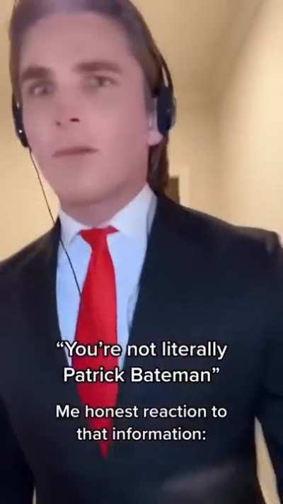 bro thinks hes Bateman 💀