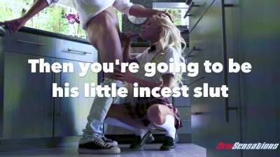 Dad&rsquo;s little incest whore