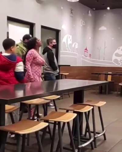 Fresno woman goes crazy in Panda Express, accuses workers of being racist after they told her to put a mask on.