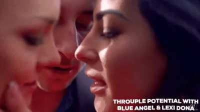 FFM A Throuple with Blue Angel &amp; Lexi Dona Sharing the Same Bf