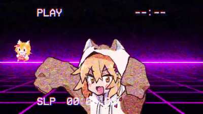 I made a synthwave senko discord banner