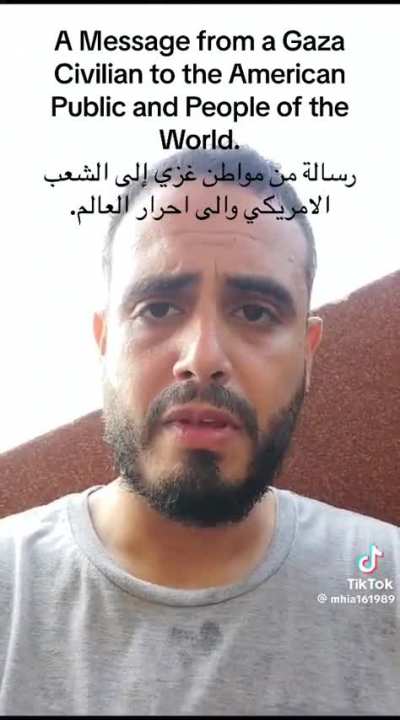 Message from Palestinian in Gaza to Americans: Make sure America doesn&rsquo;t &ldquo;repeat to their soldiers what happened in Vietnam and Afghanistan.&rdquo; 10/28/23