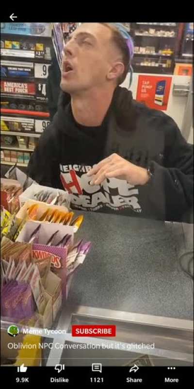 This dude is in the 13th dimension
