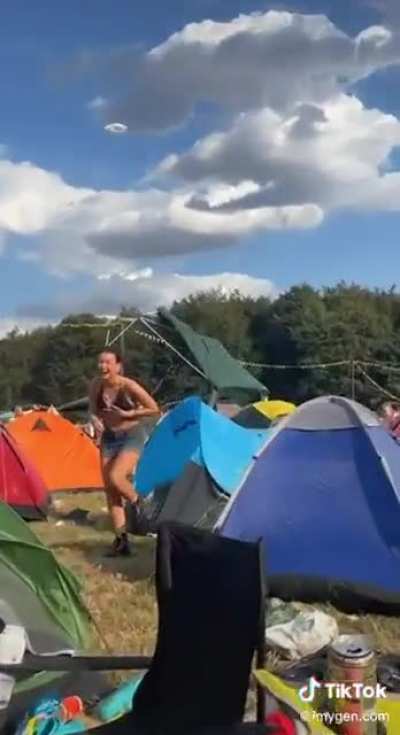 Abrupt chaos at Leeds festival