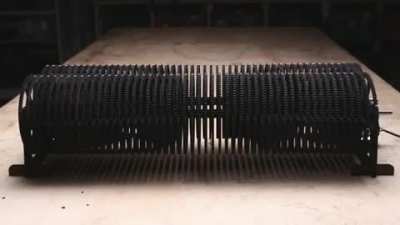 This machine visualizes number googol (a 1 with 100 zeros, bigger than the atoms in the known universe) &amp;amp; has a gear reduction of 1 to 10 a hundred times. To get last gear to turn once you'll need to spin first one a googol amount around, which will r