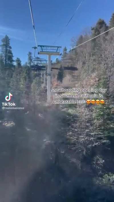 Snowboarding opening day