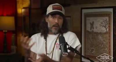 Russel Brand goes on a comedy riff so hysterical that Tucker can barely breathe