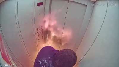Booze + Flame + Confined Space: More than pride was hurt here.
