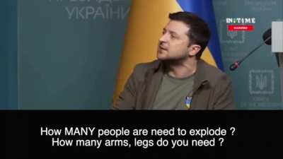 bitter and angry Zelenskiy "How many people should die for this? ". with En Subs