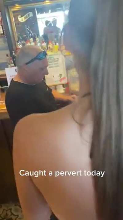 Pervert caught red handed
