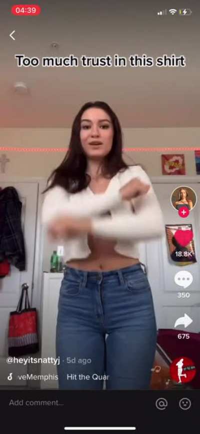 Barely a shirt