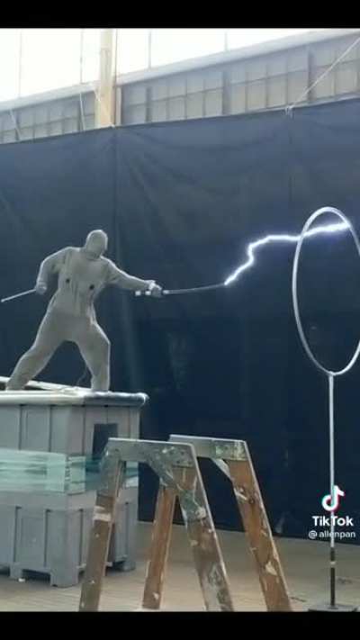 Thunder breathing.. first form…. THUNDER CLAP AND FLASH !!