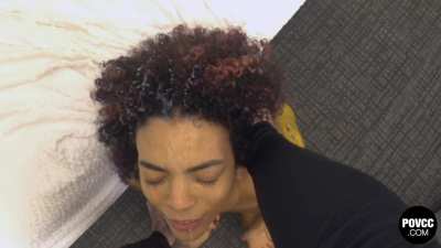 10 Rope Facial for Tatted Latina at Casting