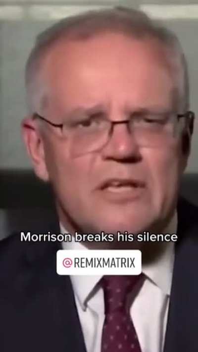 Former Prime Minister Scott Morrison finally reveals his grand plan. All credit to @remixmatrix for the video