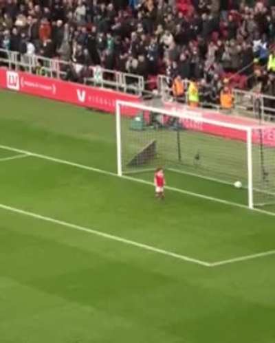 Kid Steals Ball Before English Soccer Match, Scores Goal, Stares Down The Crowd