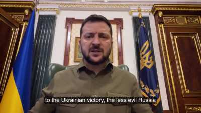 President Zelensky's Latest Address. 25/10/22. Duration 5m12. English Subtitles.