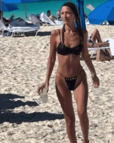 Bella at beach
