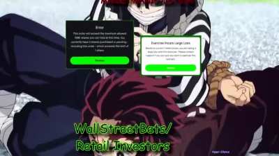 What do you need to be a Demon Slayer AND a Hedge-fund Slayer? DIAMOND HANDSSS💎💎💎💎👋👋👋👋