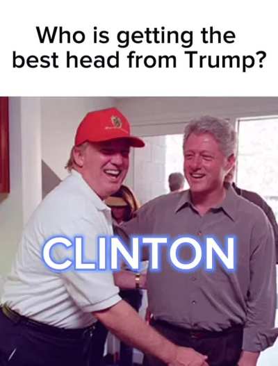 Trump giving nxck is something I wasn&rsquo;t expecting lmao 😭