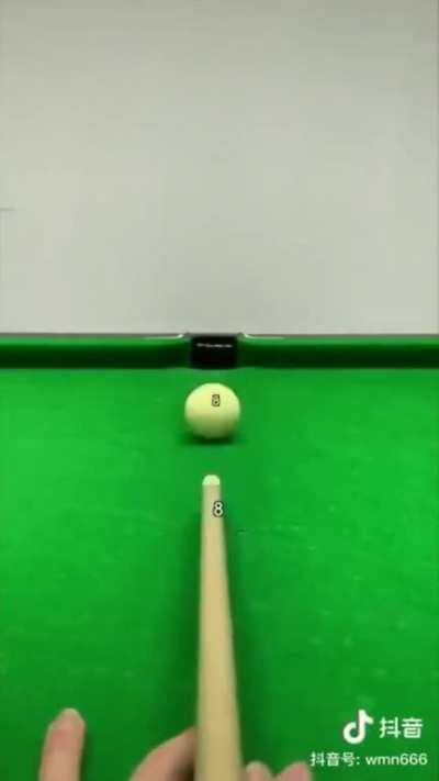 Aim and technique for Billiards.