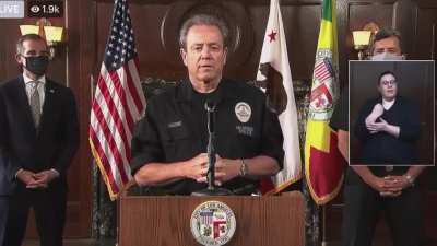 LAPD Chief Michel Moore: "George Floyd's death is on protestor's hands as much as the officers"