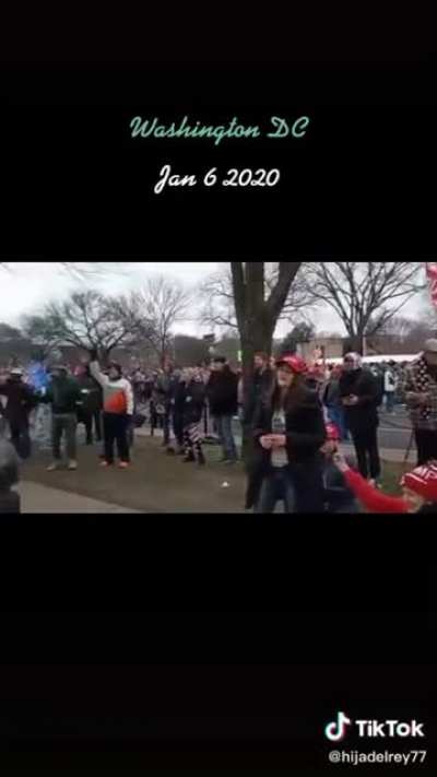 caption was &ldquo;history in the making&rdquo; (also this was 1/6/21, there was a typo)