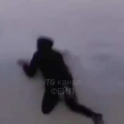 WCGW when trying to dive into the snow?