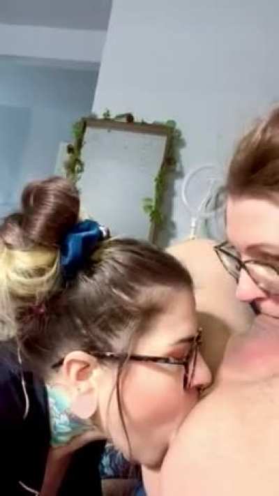 What a delicious combination, his asshole and her spit.