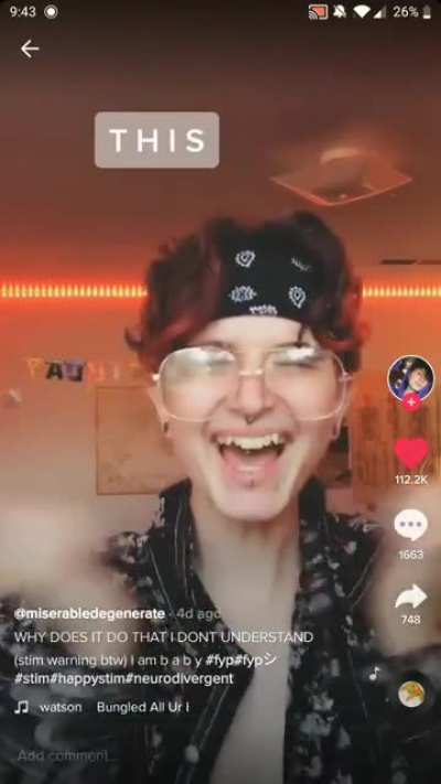 in case anyone was curious about the "stimming" trend on tiktok heres the kind of videos i see pop up all the time