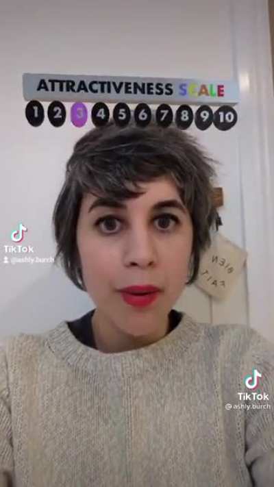 Ashley Burch discusses the attractiveness scale filter