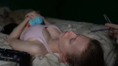 Asmr couple boobs massage