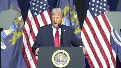 BREAKING: Trump HUMILIATES himself, doing a mocking cough of President Biden, who has cancer, to a room sitting in stunned silence at the unnecessary and cruel taunt. This is a new low, even for Trump.